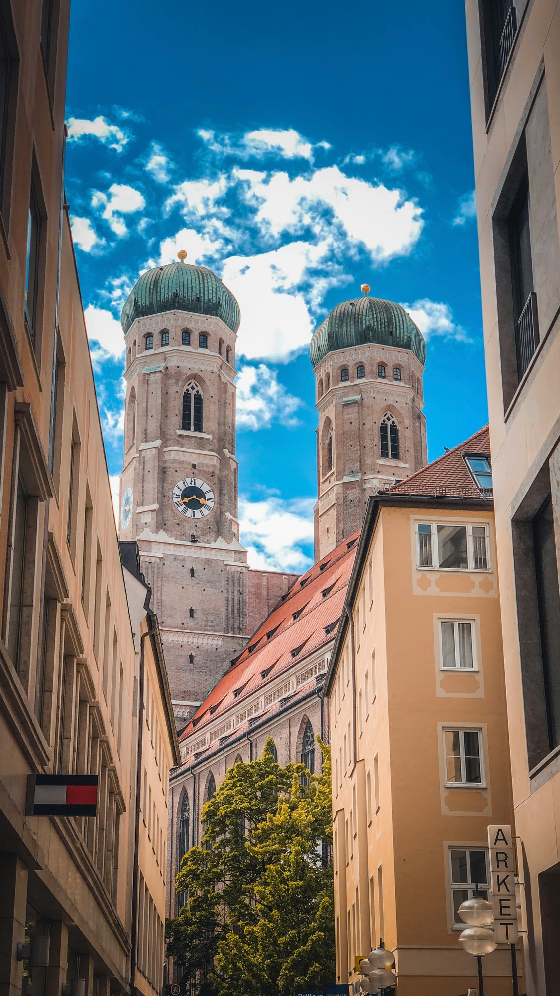 Die Türme der Frauenkirche in München